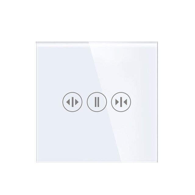 Купить Сенсорный Wi Fi выключатель для жалюзи с Алисой, цвет белый в интернет-магазине Mvava.ru