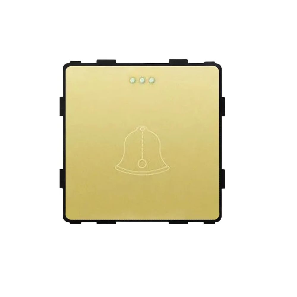 Купить Выключатель звонок, (без рамки) цвет золотой в интернет-магазине Mvava.ru