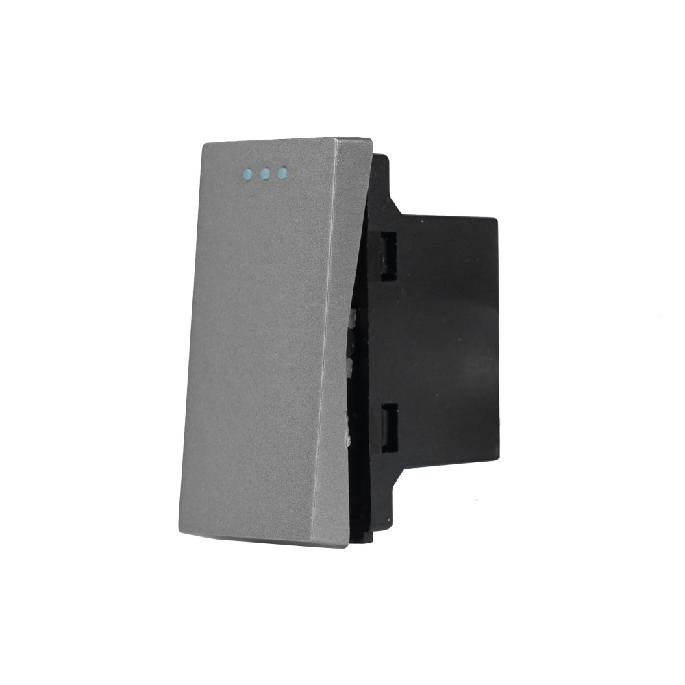 Купить Механизм выключателя перекрестный 1/2 1 клавиша (без рамки) , цвет серый в интернет-магазине Mvava.ru