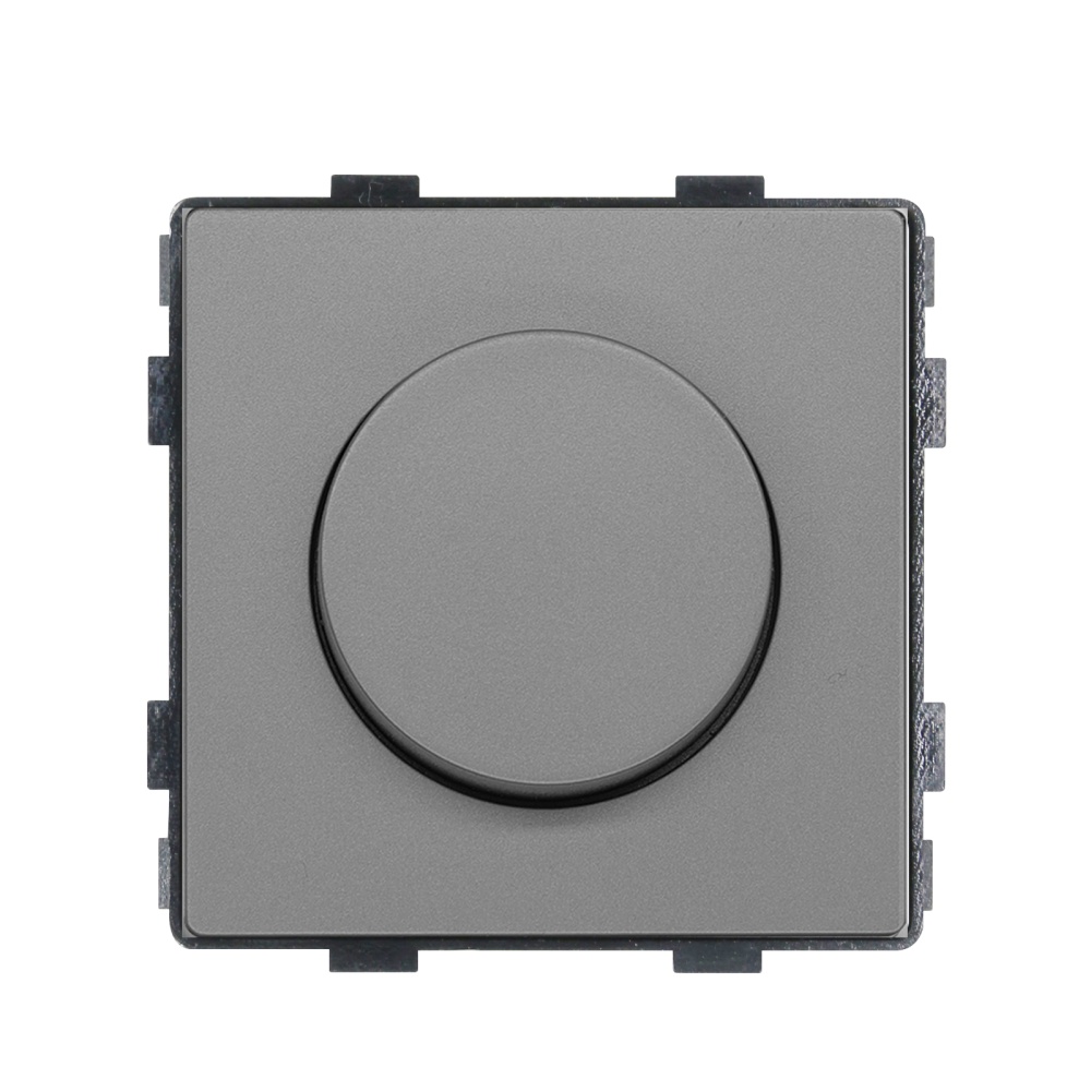 Купить Выключатель диммер, (поворотный, без рамки) цвет серый в интернет-магазине Mvava.ru