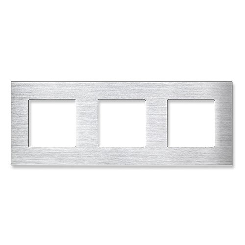 Купить Рамка 3 поста 228*86мм, алюминий, цвет белый в интернет-магазине Mvava.ru