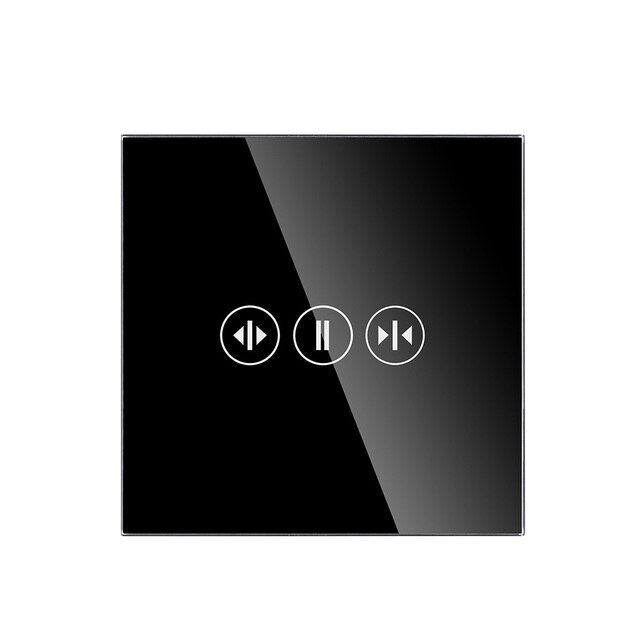 Купить Сенсорный Wi Fi выключатель для жалюзи с Алисой, цвет черный в интернет-магазине Mvava.ru