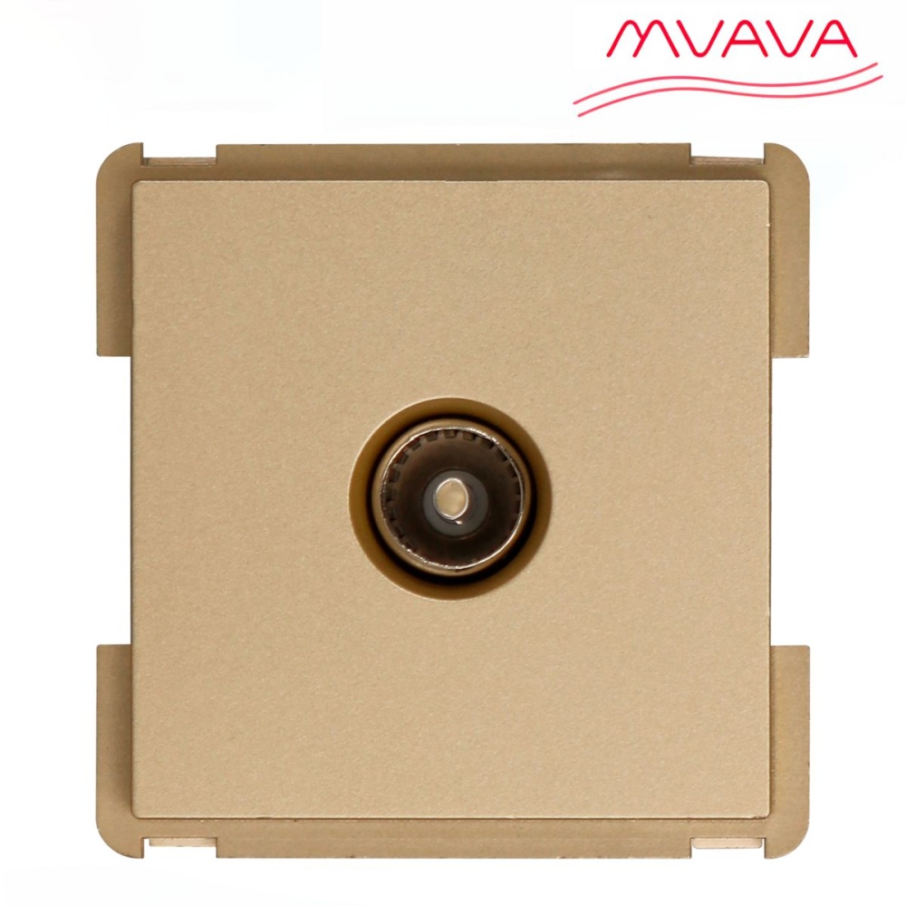 Купить Механизм розетки телевизионной, TV цвет золотой в интернет-магазине Mvava.ru