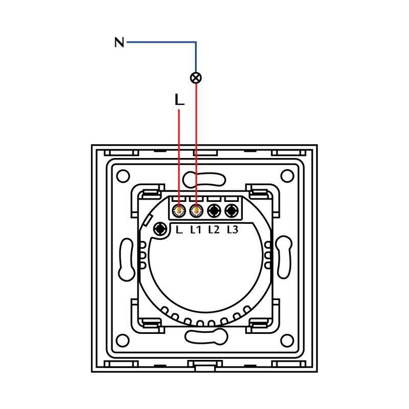 Купить Сенсорный выключатель звонок1 клавиша 1 пост, (1G) стекло 86х86мм цвет черный в интернет-магазине Mvava.ru