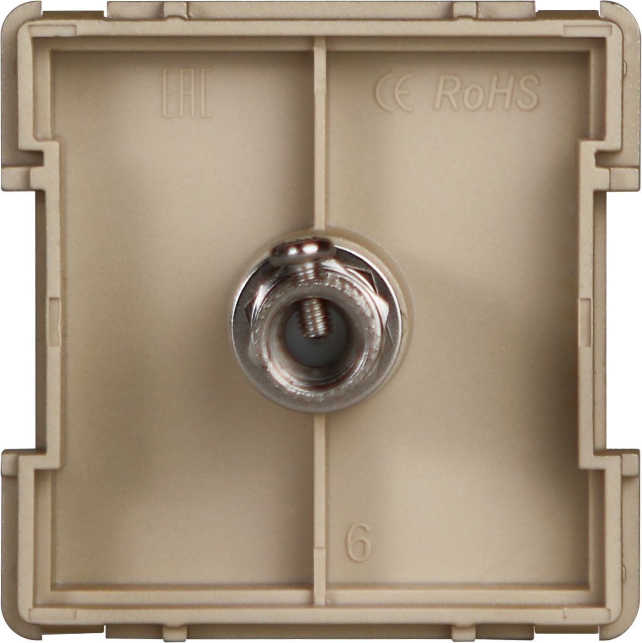 Купить Механизм розетки телевизионной, TV цвет золотой в интернет-магазине Mvava.ru