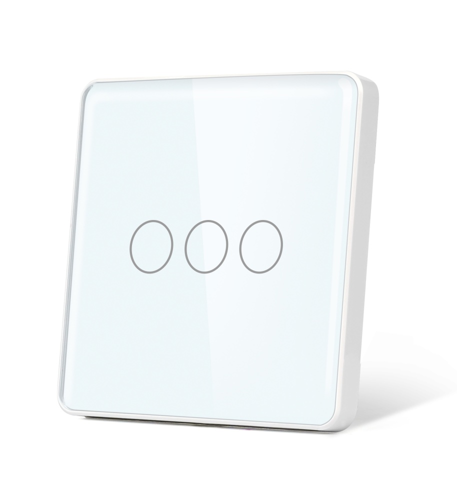 Купить Панель 1 пост (3G) 86*86мм, стекло 2.5D (без выкл.) цвет белый в интернет-магазине Mvava.ru