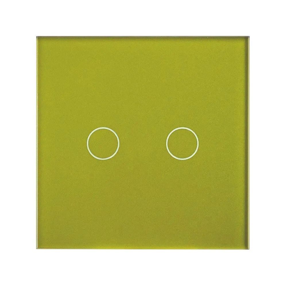 Купить Панель 1 пост (2G) 86*86мм, стекло (без выкл.) цвет аквамарин в интернет-магазине Mvava.ru