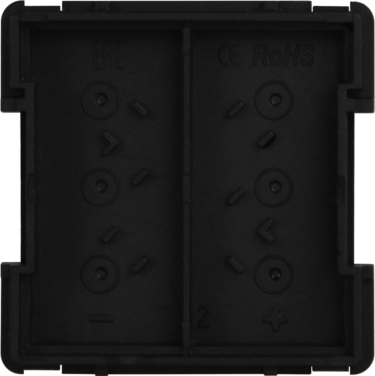 Купить Механизм розетки "заглушка" Blank, цвет черный в интернет-магазине Mvava.ru