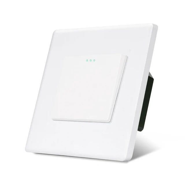 Купить Выключатель перекрестный 1 клавиша, 1 пост, рамка 86х86мм пластик, цвет белый в интернет-магазине Mvava.ru