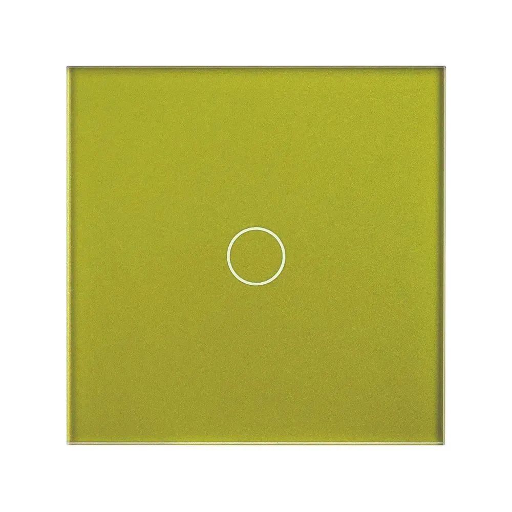 Купить Панель 1 пост (1G) 86*86мм, стекло (без выкл.) цвет аквамарин в интернет-магазине Mvava.ru