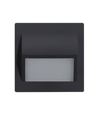 Купить Cветильник 4000К-4500К для лестниц , подсветка, (механизм без рамки), цвет черный в интернет-магазине Mvava.ru