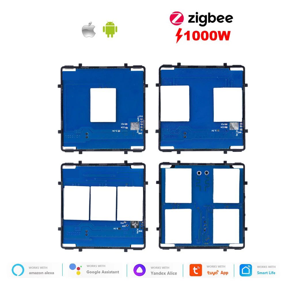 Купить Сенсорный модуль, 1 клавиша проходной Zigbee , (Алиса, без панели) в интернет-магазине Mvava.ru