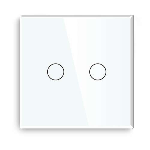 Купить Панель 1 пост (2G) 86*86мм, стекло (без выкл.) цвет белый в интернет-магазине Mvava.ru