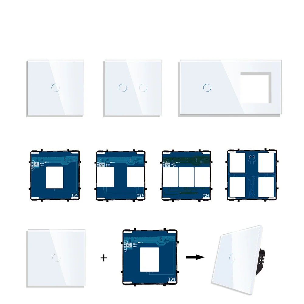 Купить Сенсорный модуль, 1 клавиша (без панели) в интернет-магазине Mvava.ru