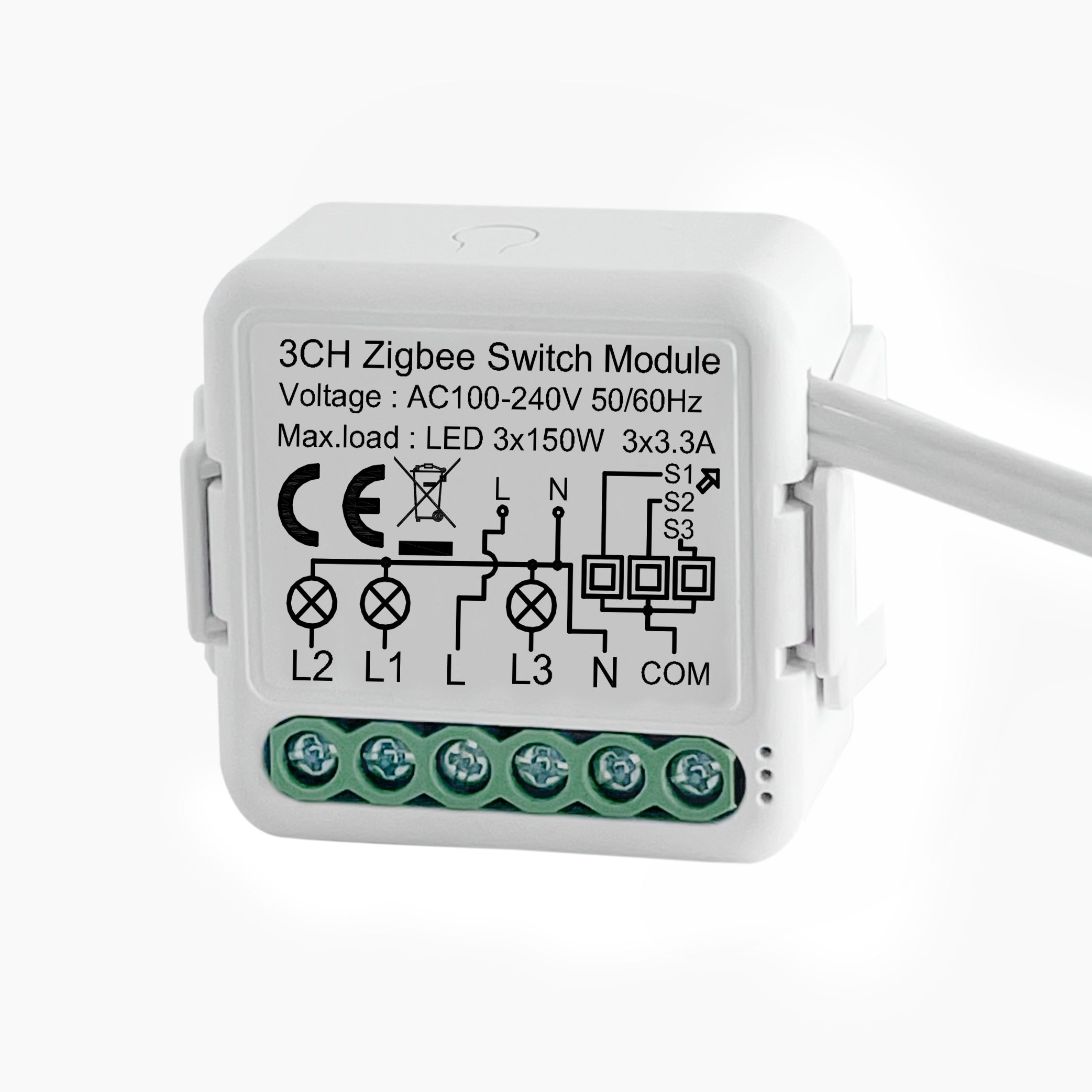 Купить Умное реле ZigBee 3 линии (Алиса, с нулем) в интернет-магазине Mvava.ru