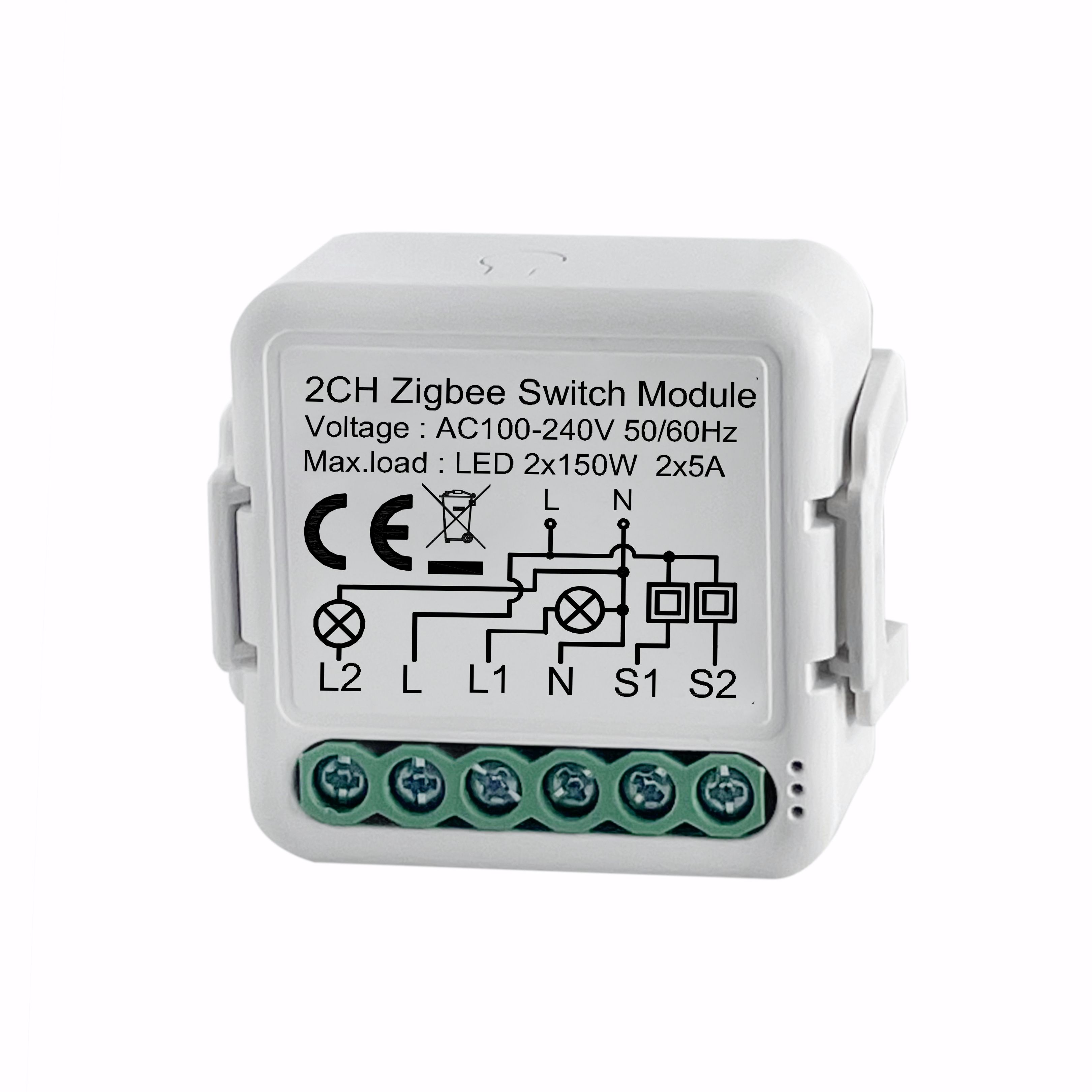 Купить Умное реле ZigBee 2 линии (Алиса, с нулем) в интернет-магазине Mvava.ru