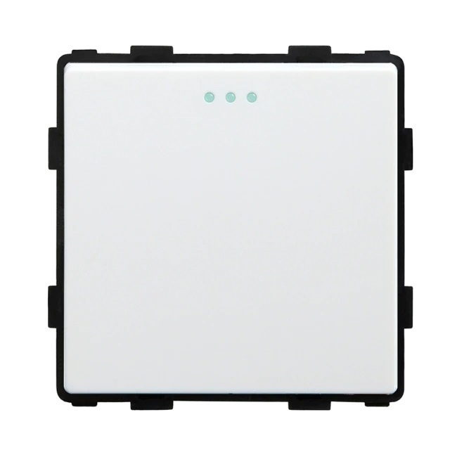 Купить Выключатель перекрестный, 1 клавиша, (без рамки) цвет белый в интернет-магазине Mvava.ru