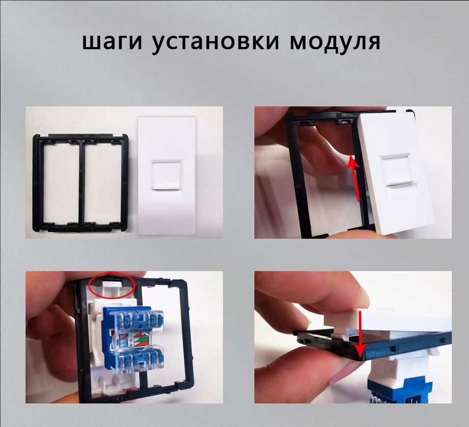 Механизм розетки echo, HDMI (без рамки) цвет белый MVAVA