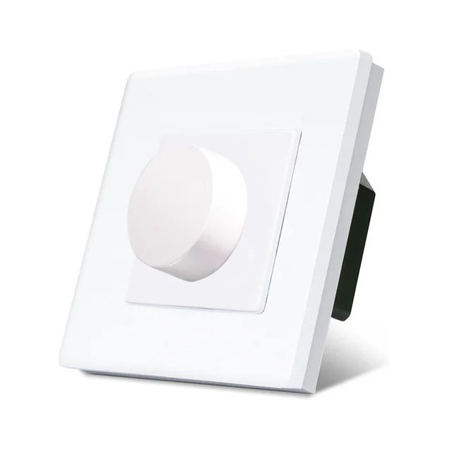 Купить Выключатель диммер, 1пост рамка пластик 86х86мм цвет белый в интернет-магазине Mvava.ru