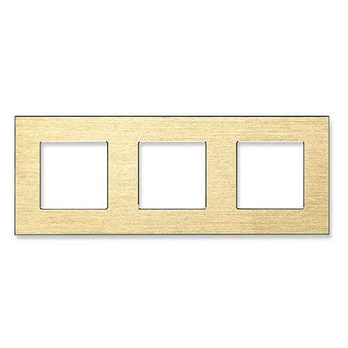 Купить Рамка 3 поста 228*86мм, алюминий, цвет золотой в интернет-магазине Mvava.ru