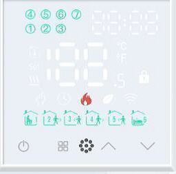 Купить Терморегулятор/Термостат (механизм без рамки) для эл. теплого пола, ZigBee, сенсорный, цвет серый в интернет-магазине Mvava.ru